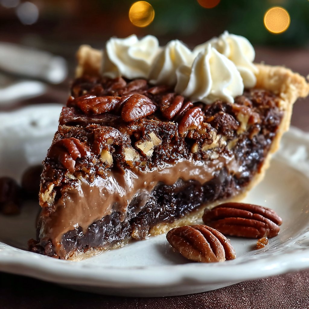 Heavenly Texas Chocolate Pecan Pie