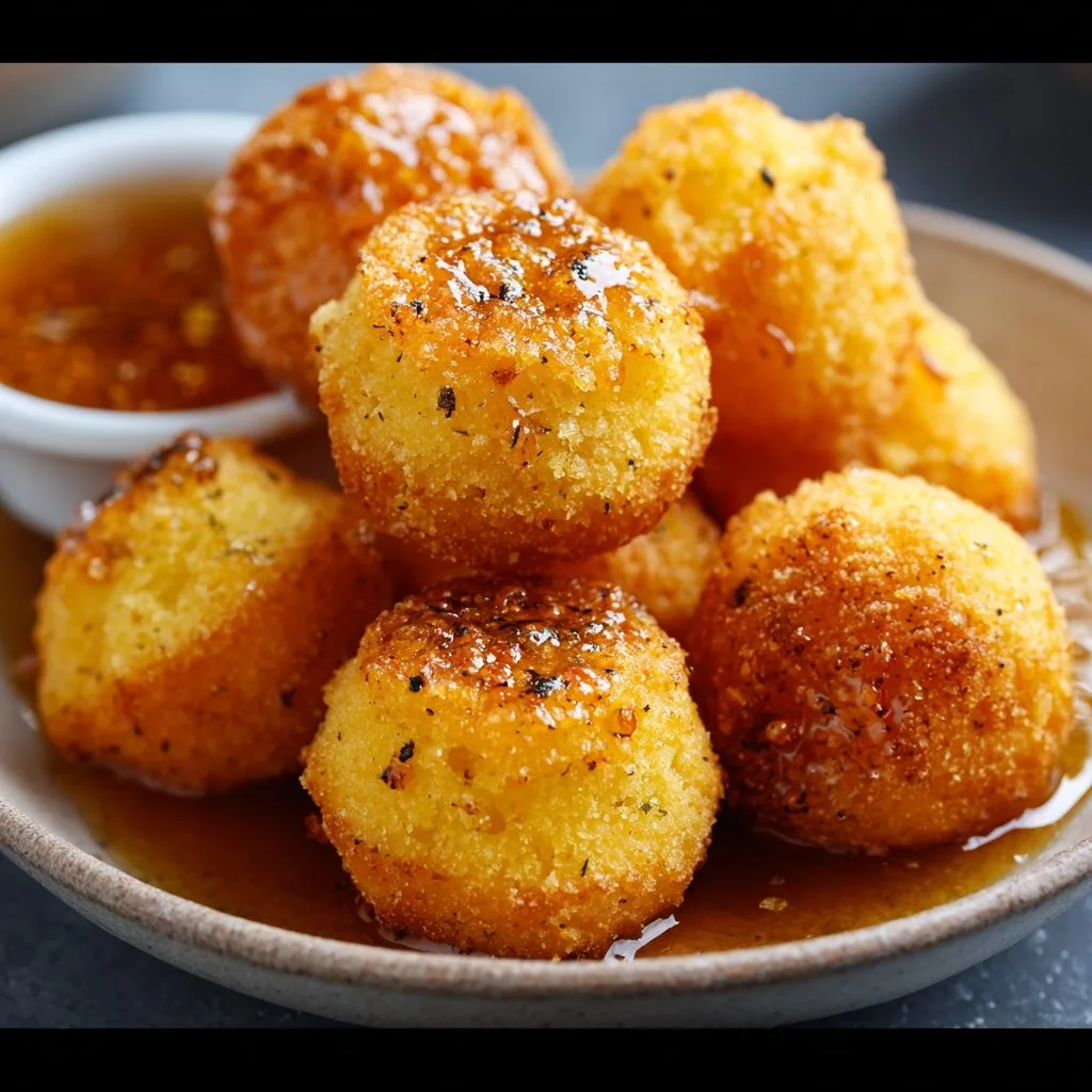 Honey Butter Cornbread Poppers
