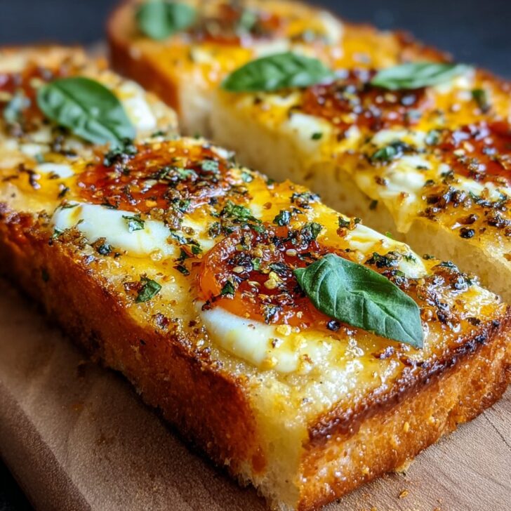 Hot Honey Garlic Bread Pizza Recipe