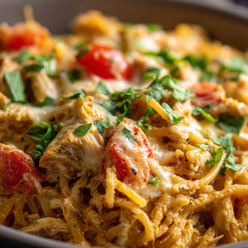 Instant Pot Chicken Spaghetti Casserole