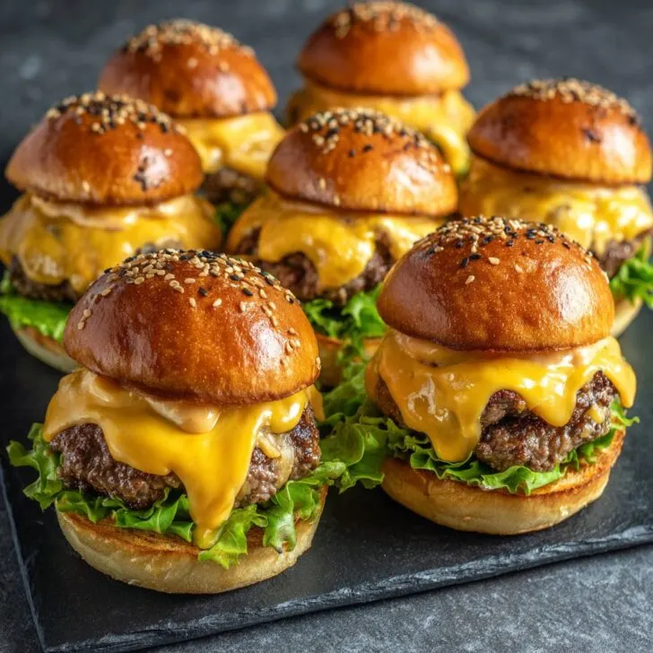 Mini Big Mac Cheesy Cheeseburgers