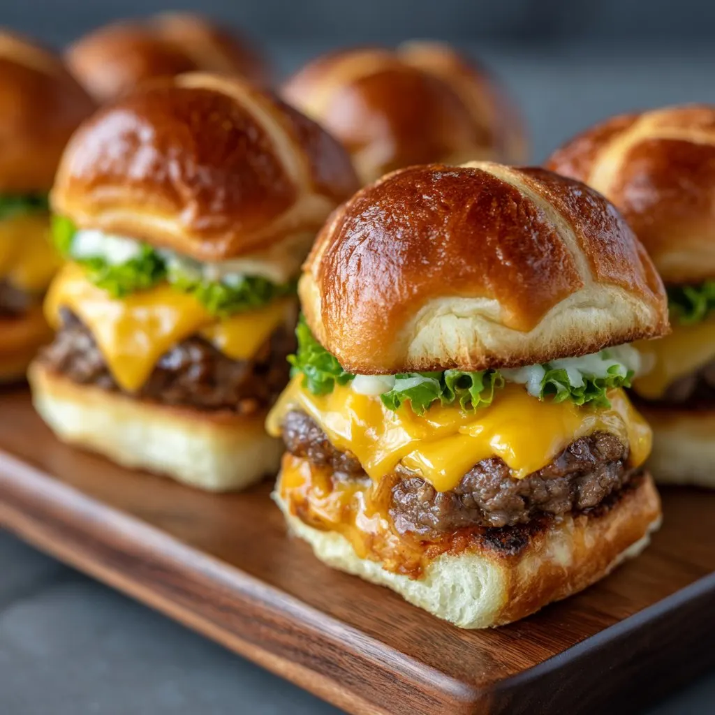 Mini Big Mac Cheesy Cheeseburgers 3 Mini Big Mac Cheesy Cheeseburgers