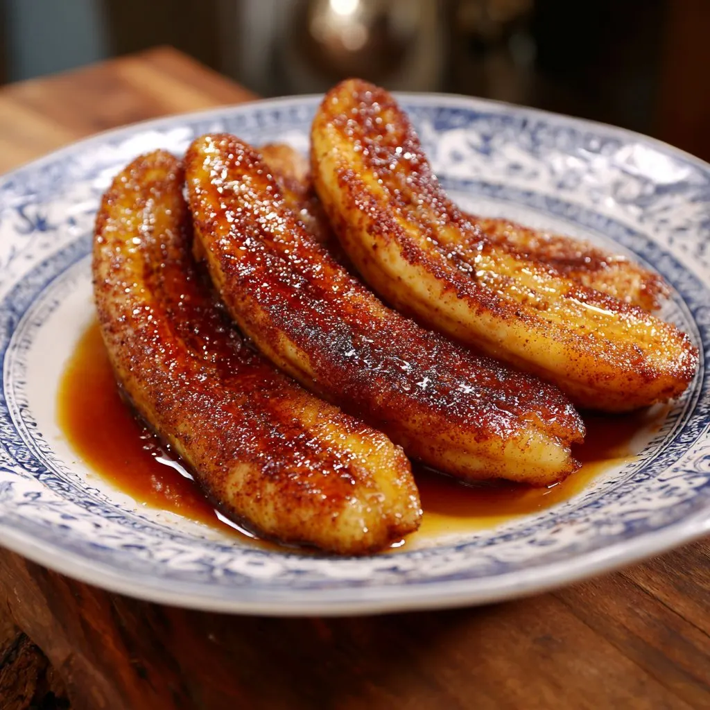 Pan Fried Cinnamon Bananas