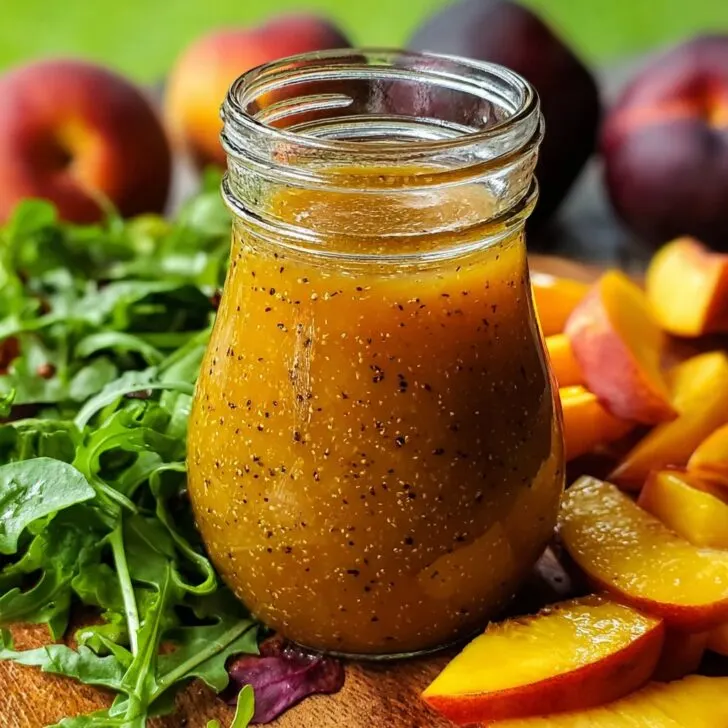 Peach Honey Dijon Balsamic Vinaigrette Recipe