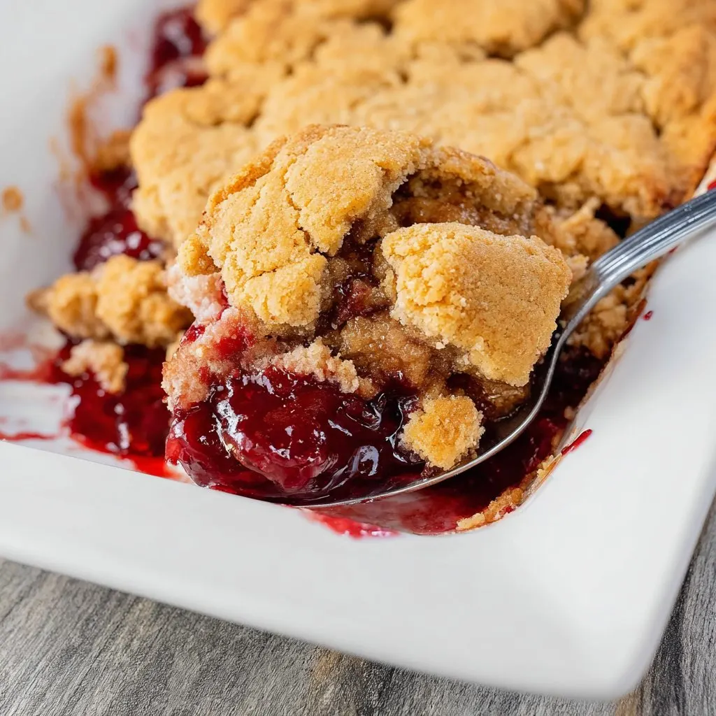 Peanut Butter and Jelly Cobbler