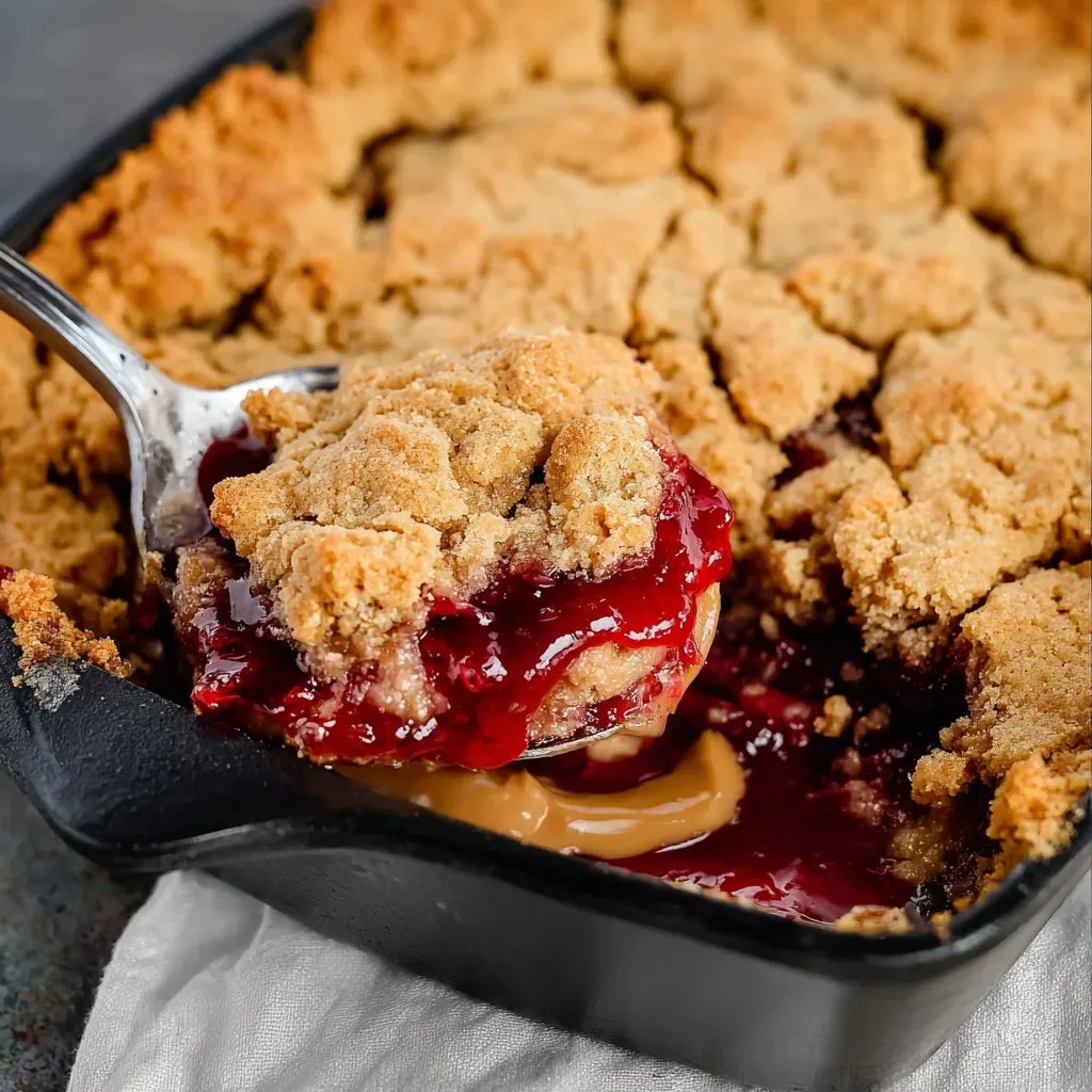 peanut butter and jelly cobbler 1 peanut butter and jelly cobbler