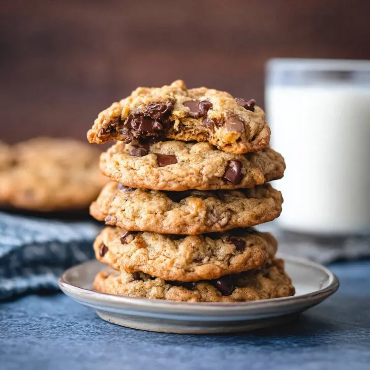 Peanut Butter Oatmeal Chocolate Chip Cookies