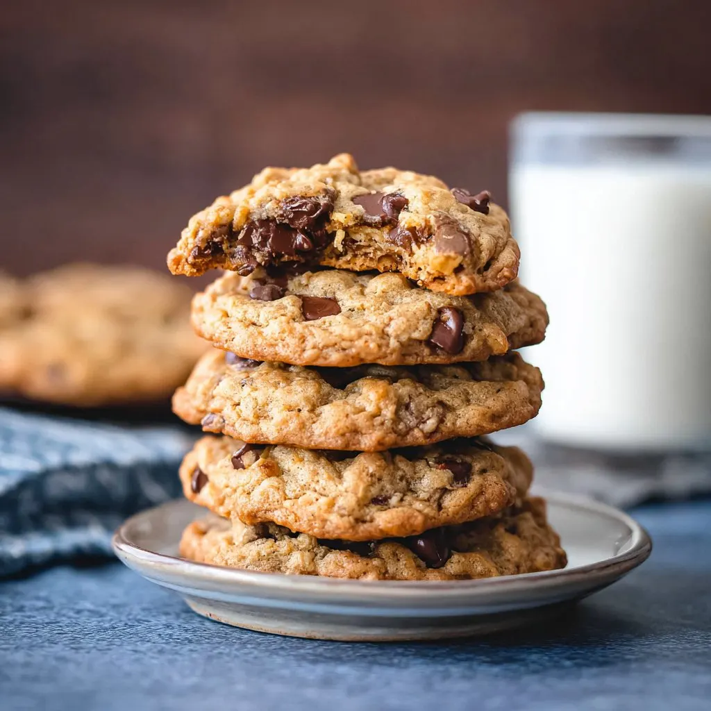 Peanut Butter Oatmeal Chocolate Chip Cookies