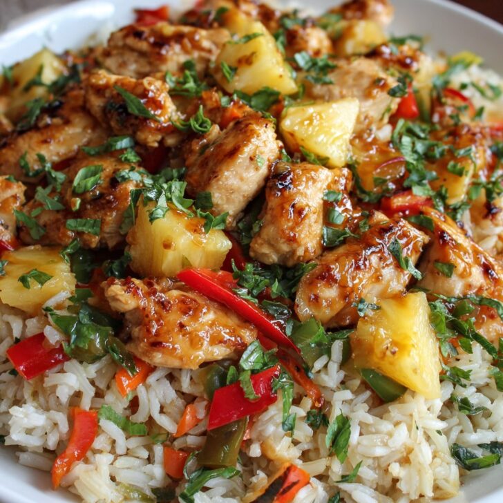 Pineapple Chicken and Rice with Veggies