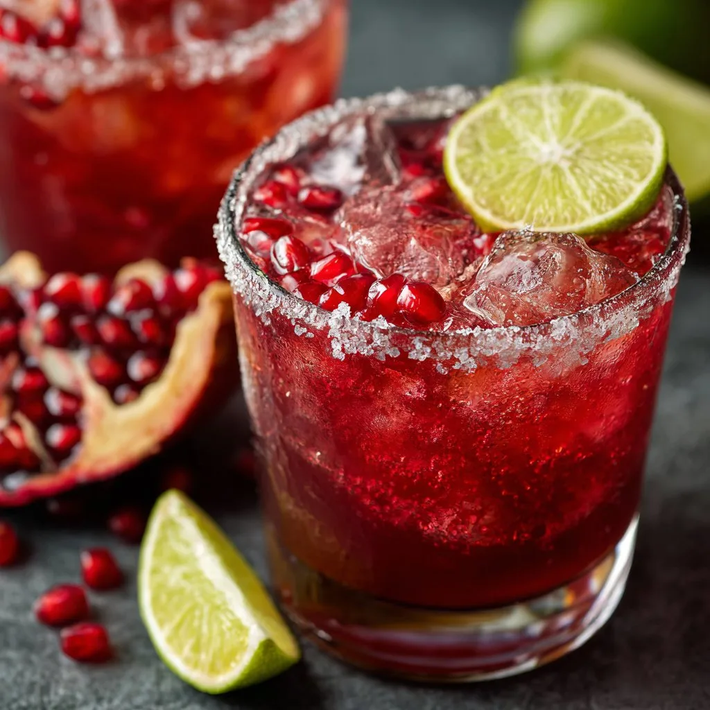 Pomegranate Margarita for Holiday Drinks