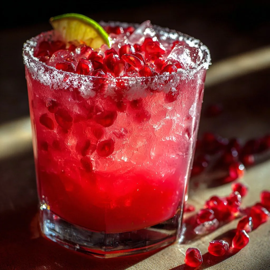 Pomegranate Margarita for Holiday Drinks