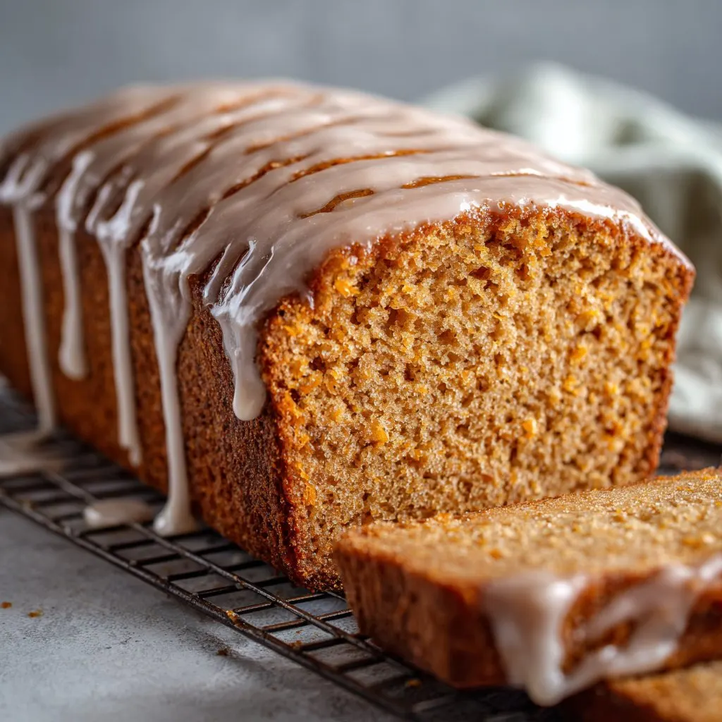 Pumpkin Bread with Brown Sugar Glaze