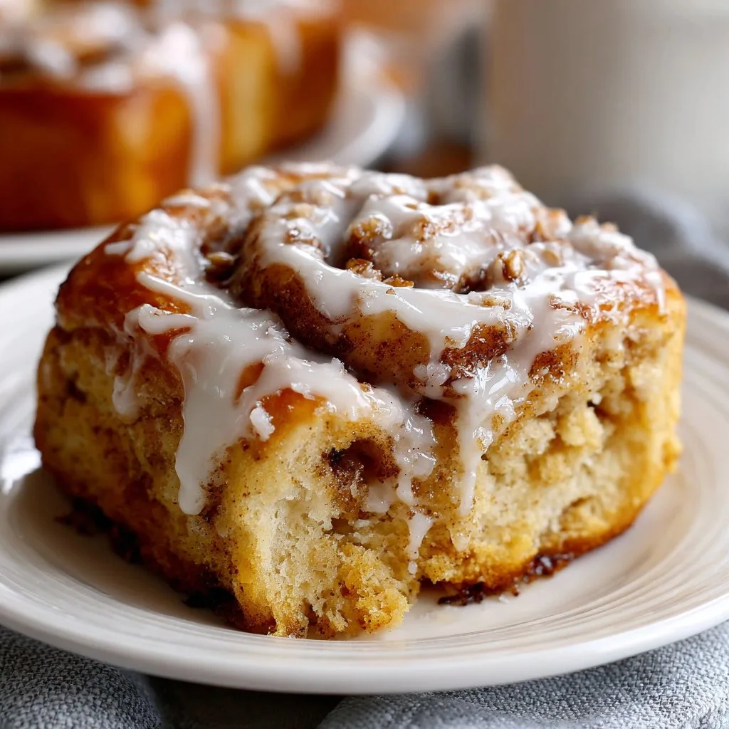 Pumpkin Cinnamon Rolls with Glaze Topping