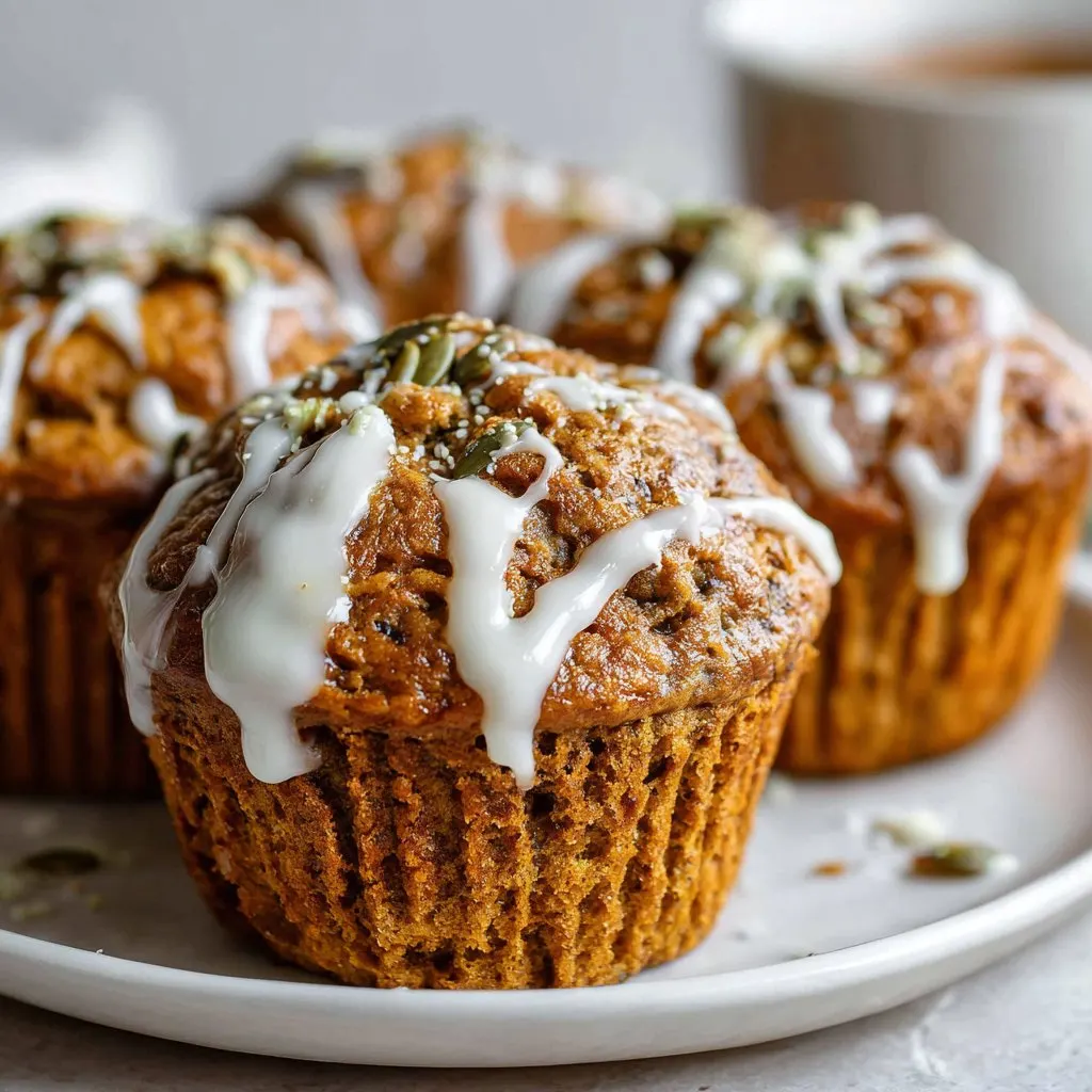 Pumpkin Muffins with Cream Cheese
