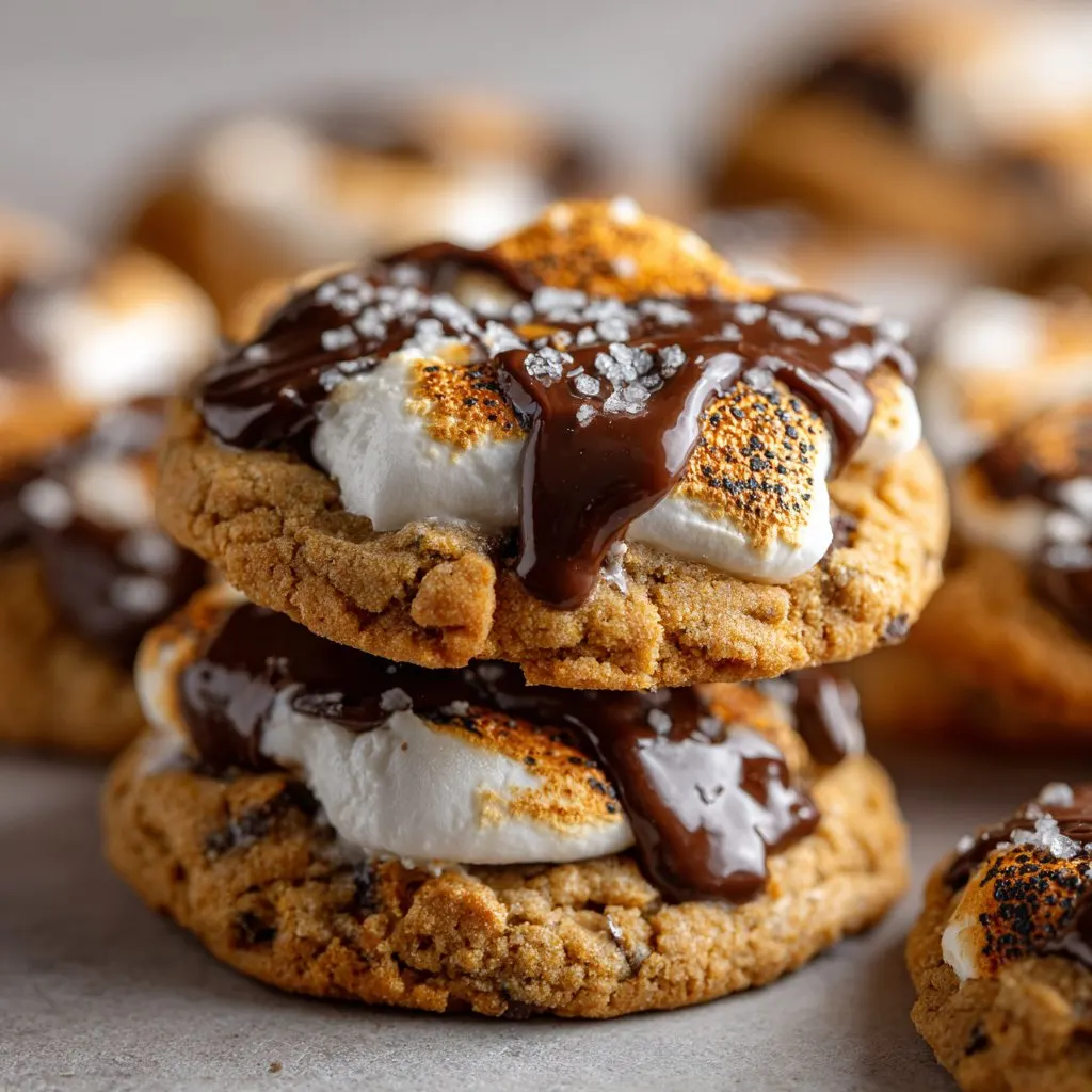Pumpkin S'mores Cookies