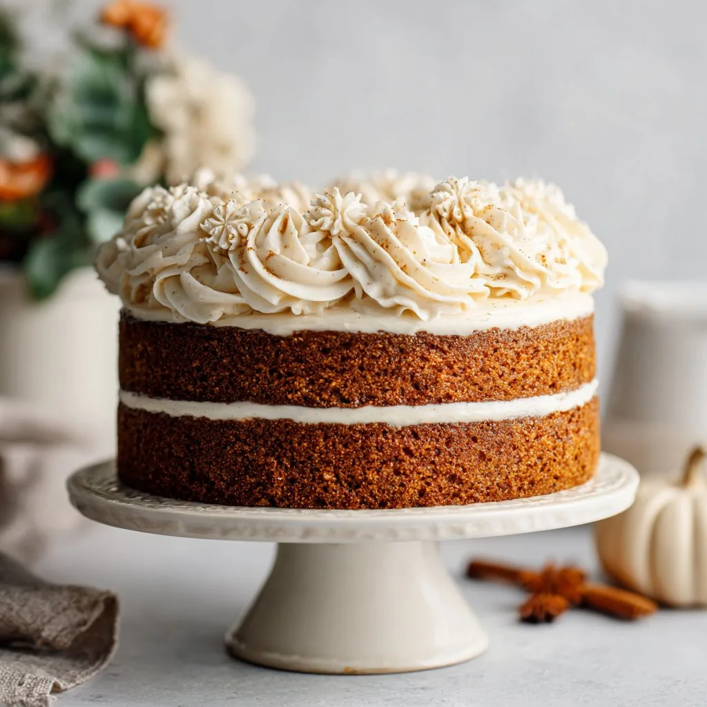 Pumpkin Spice Cake with Buttercream