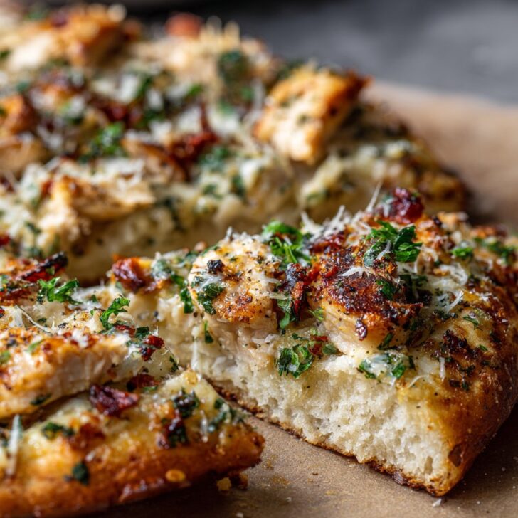Garlic Parmesan Chicken Pizza Recipe