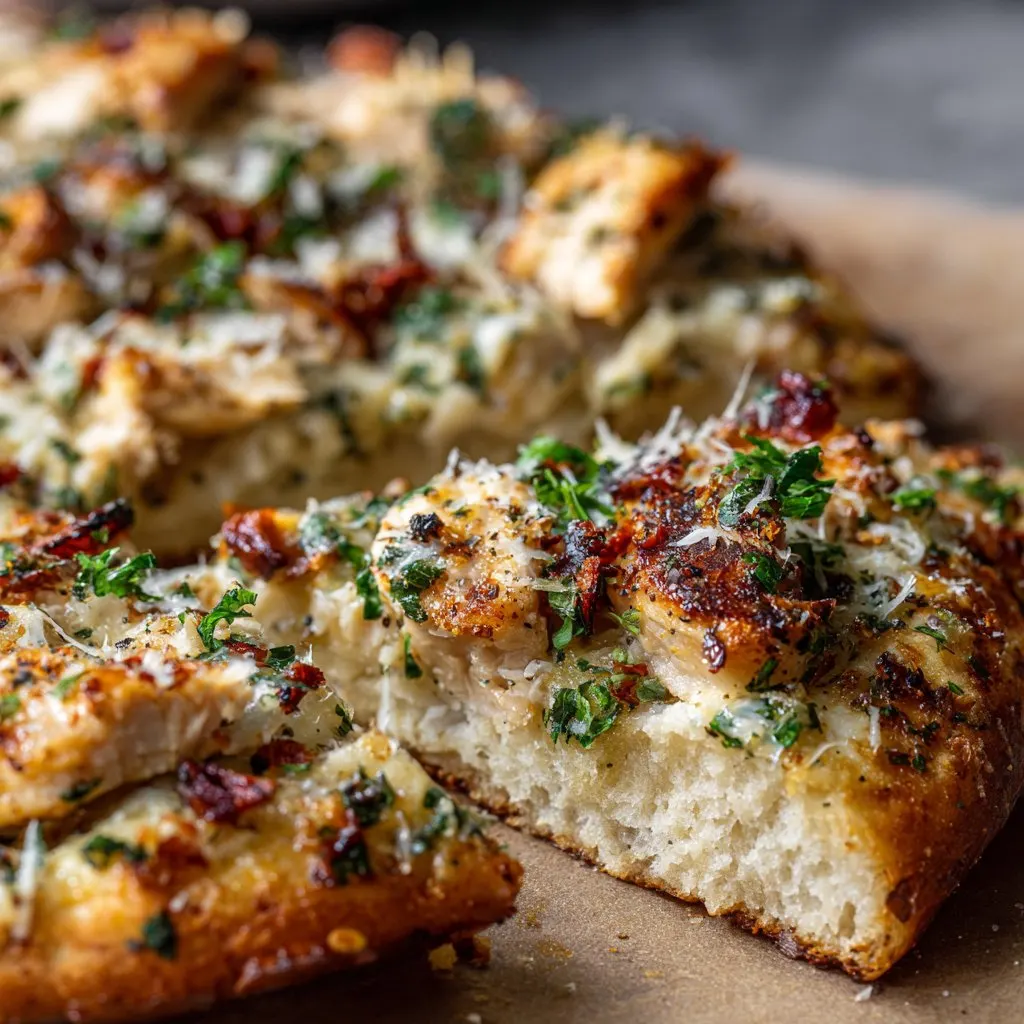 Garlic Parmesan Chicken Pizza Recipe