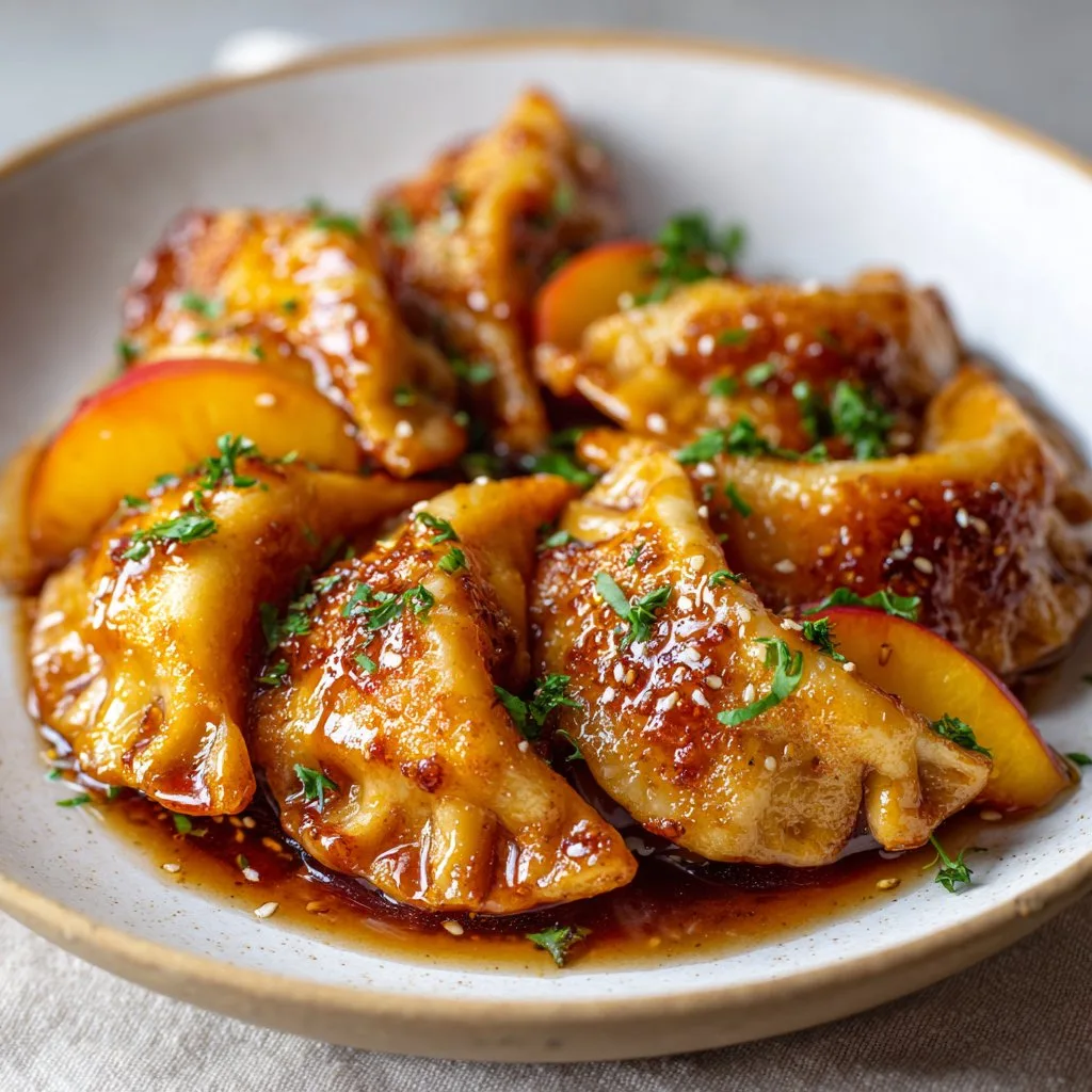 Quick and Easy Peach Crescent Dumplings
