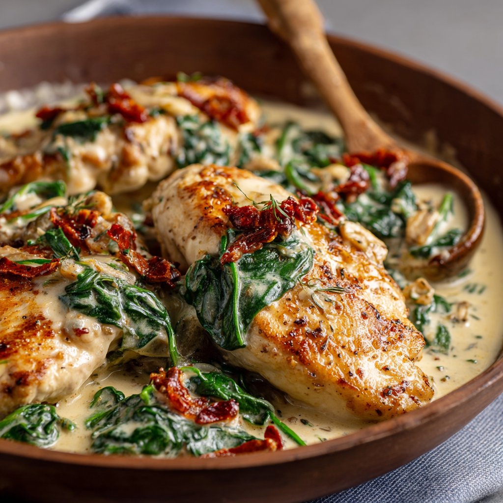 Creamy Tuscan Chicken with Spinach