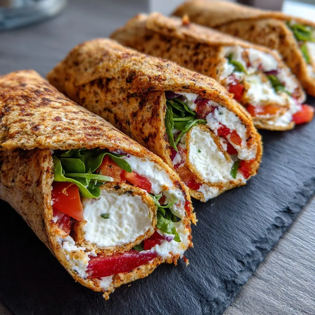 Cottage Cheese Wraps (Low Carb Snack)