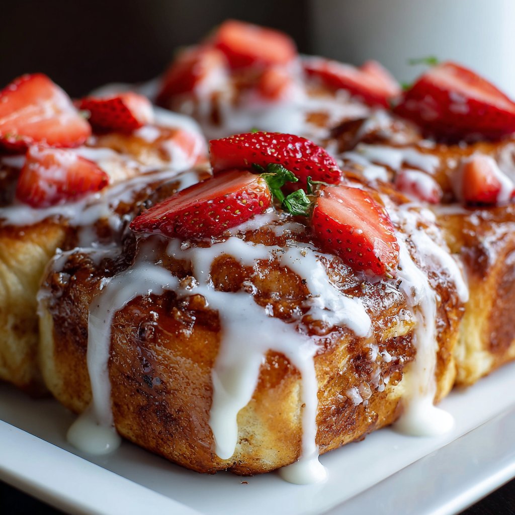 Homemade Strawberry Cinnamon Rolls