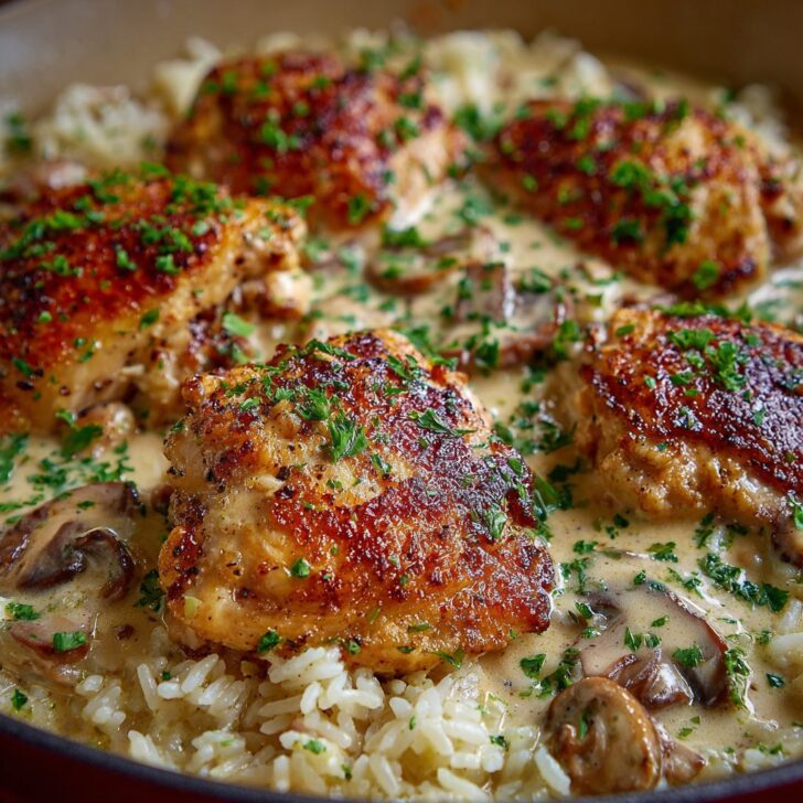 Creamy Smothered Chicken and Rice