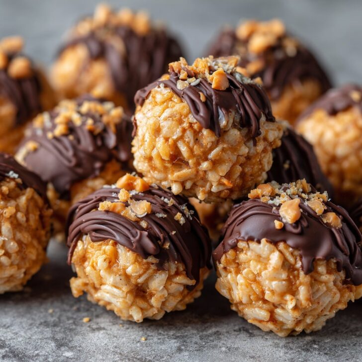 Peanut Butter Balls with Rice Krispies