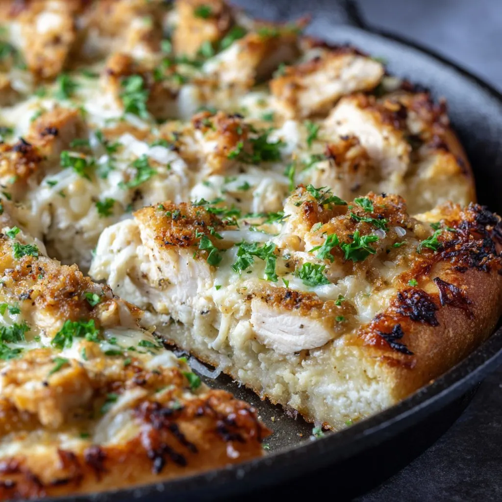 Garlic Parmesan Chicken Pizza Recipe