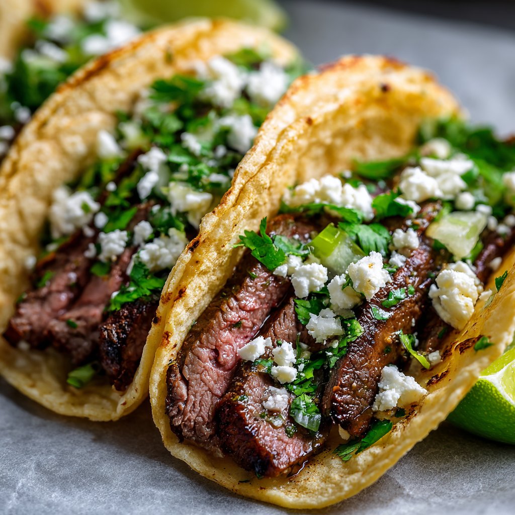 Mexican Street Tacos with Flank Steak