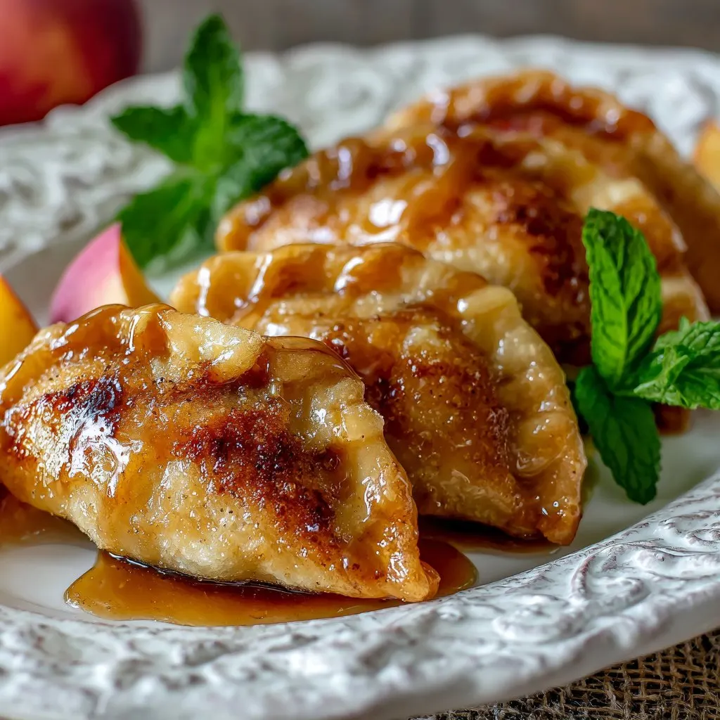 Quick and Easy Peach Crescent Dumplings