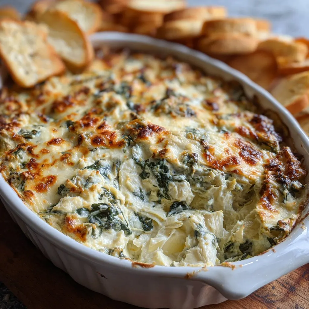 Spinach Artichoke Dip (Baked Version) 1 Spinach Artichoke Dip (Baked Version)