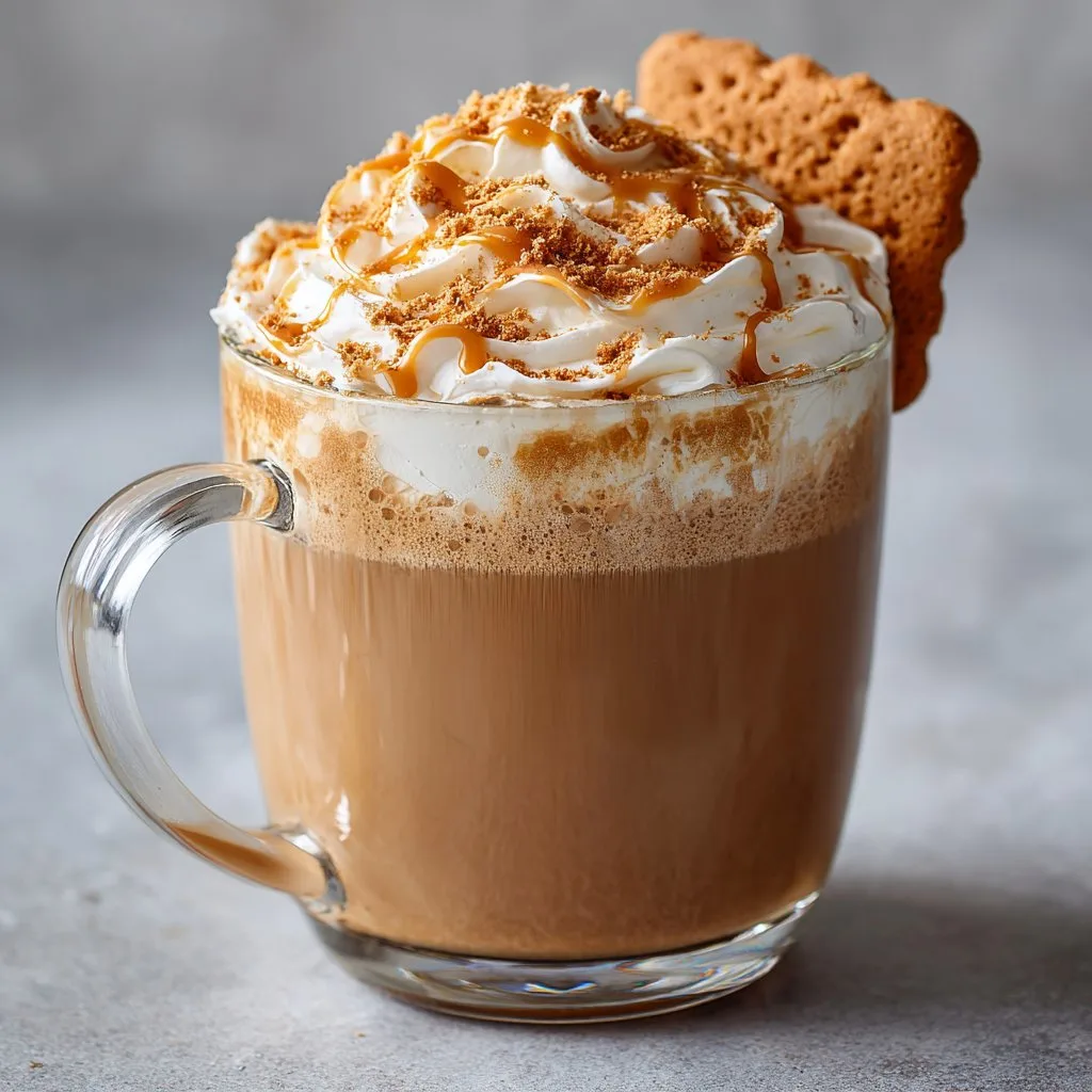 Biscoff Cookie Butter Latte Recipe