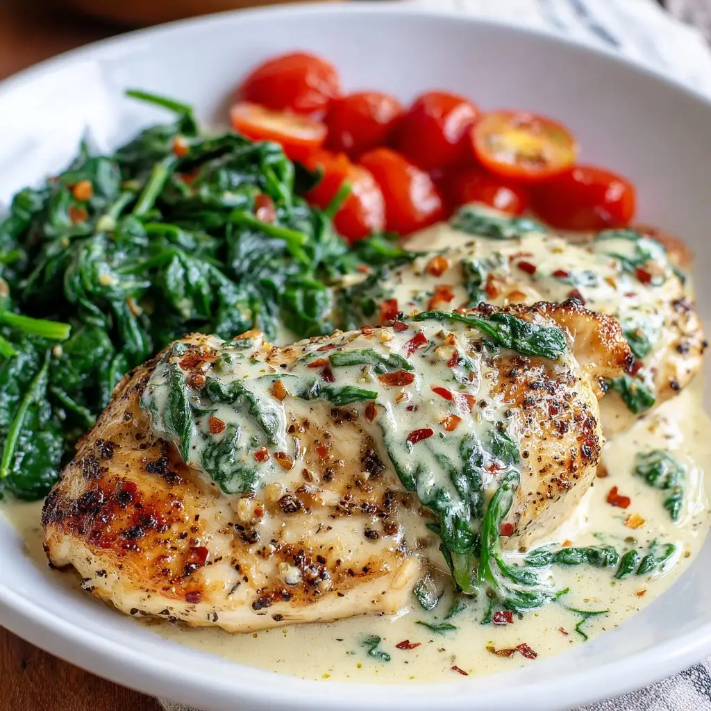 Creamy Tuscan Chicken with Spinach 1 Creamy Tuscan Chicken with Spinach