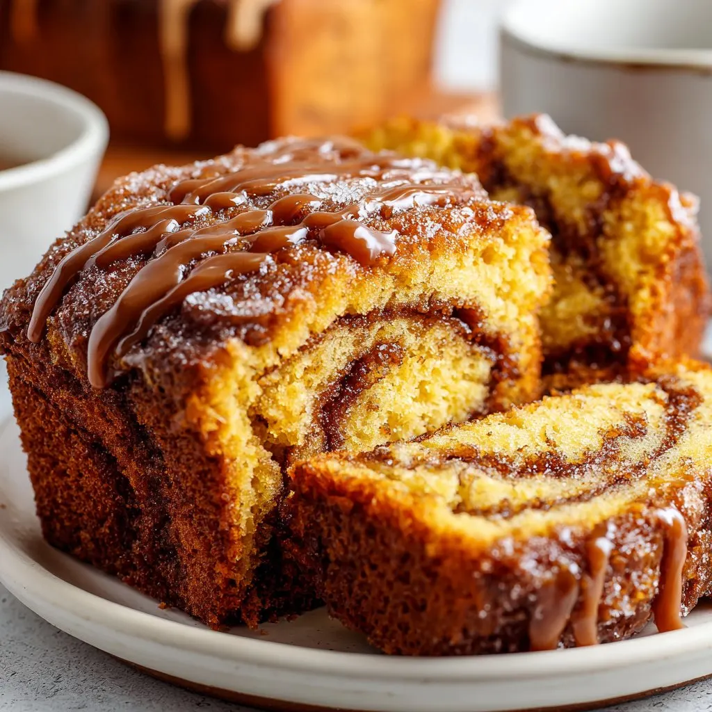 Mini Pumpkin Bread with Cinnamon Swirl