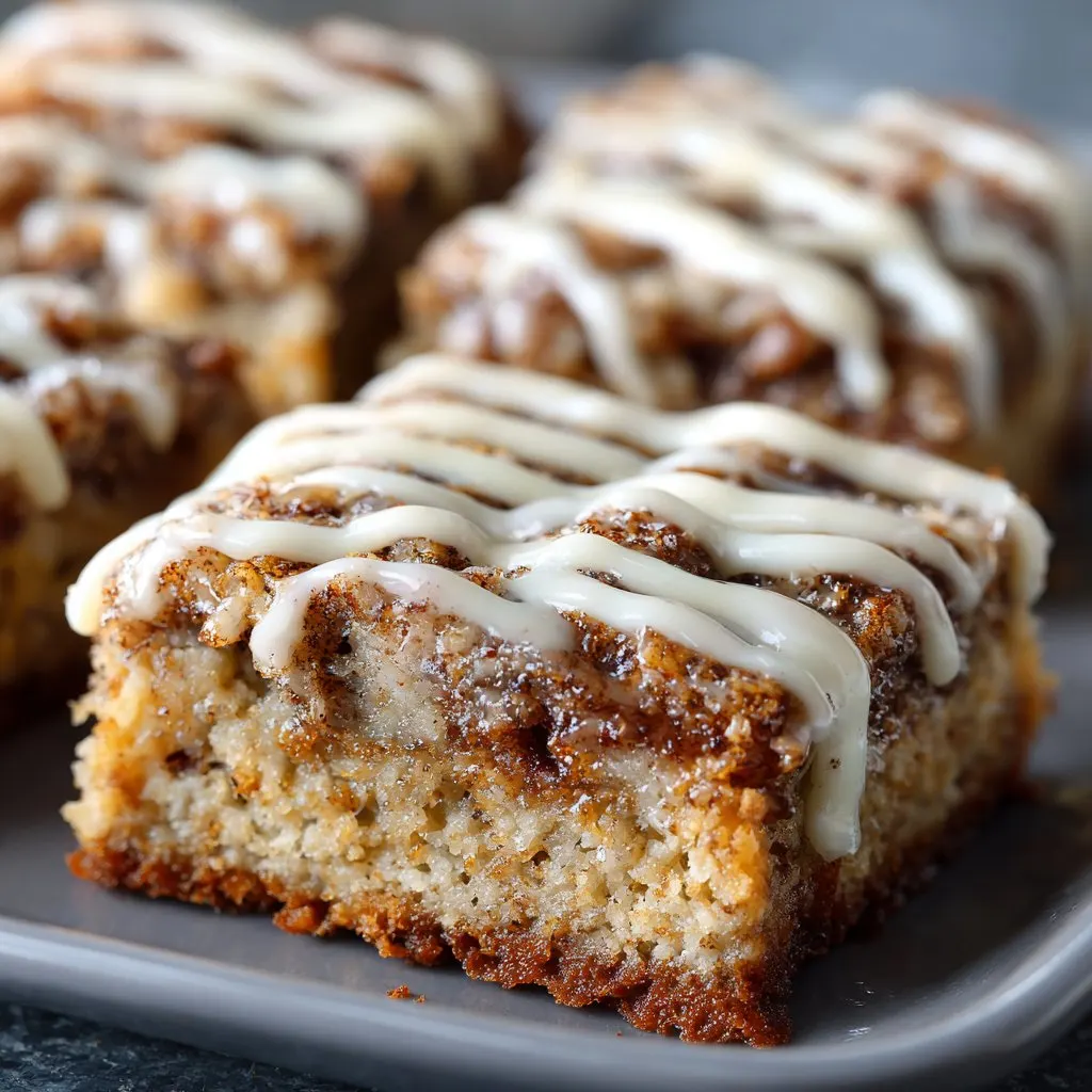 Cinnamon Roll Bliss Bars with Icing