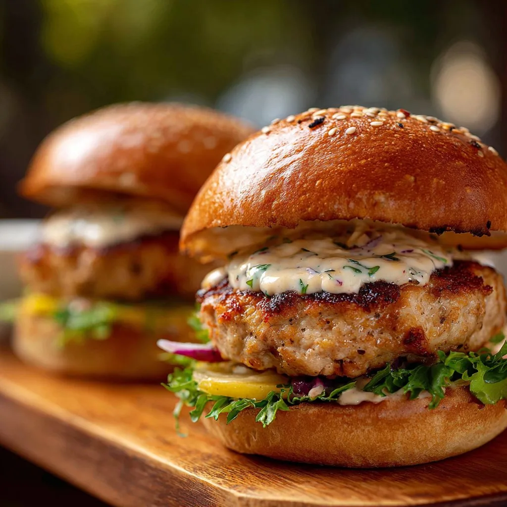 Healthy Chicken Burgers (High Protein) 1 Healthy Chicken Burgers (High Protein)