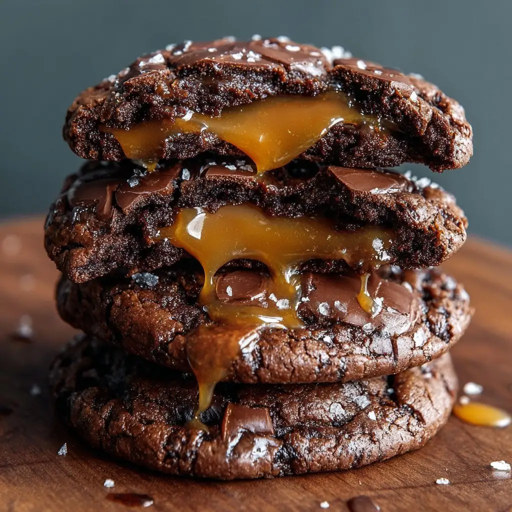 Salted Caramel Chocolate Cookie Recipe 1 Salted Caramel Chocolate Cookie Recipe