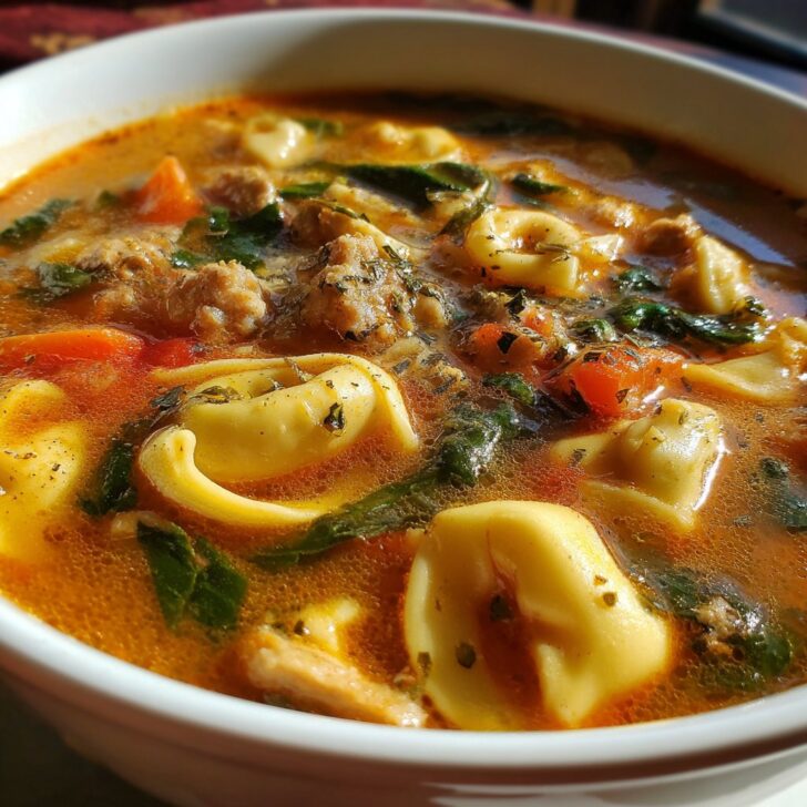Sausage and Tortellini Soup Comfort Meal