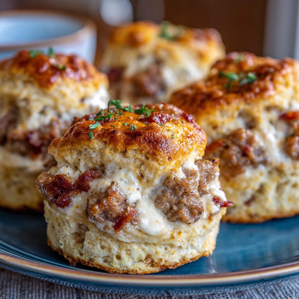 Sausage Cream Cheese Biscuit Bites