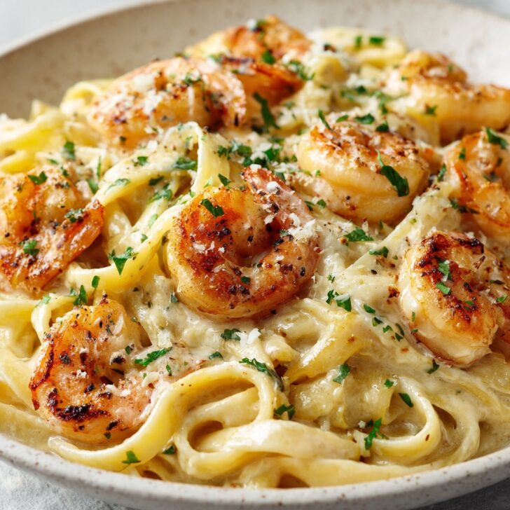 Shrimp Alfredo Pasta Creamy Dinner