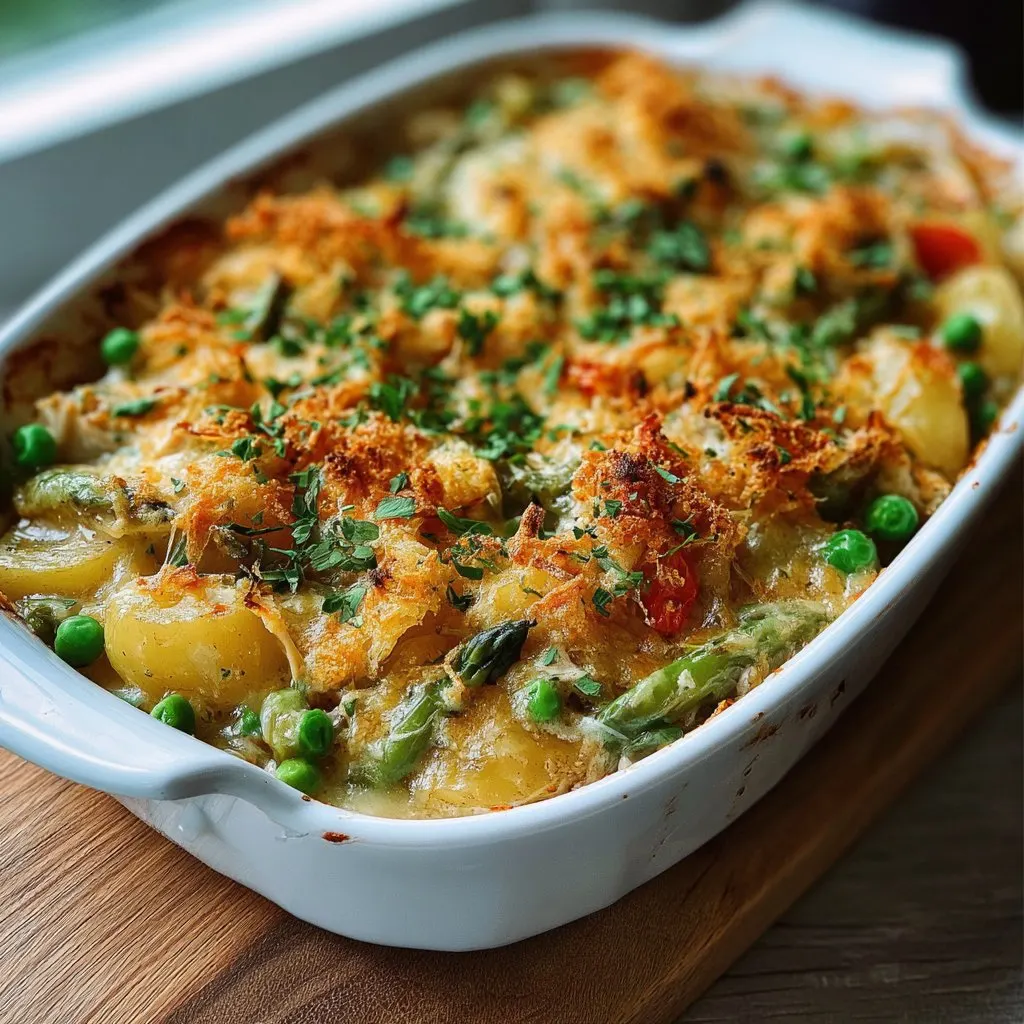 Spring Veggie Loaded Chicken Potato Casserole 3 Spring Veggie Loaded Chicken Potato Casserole