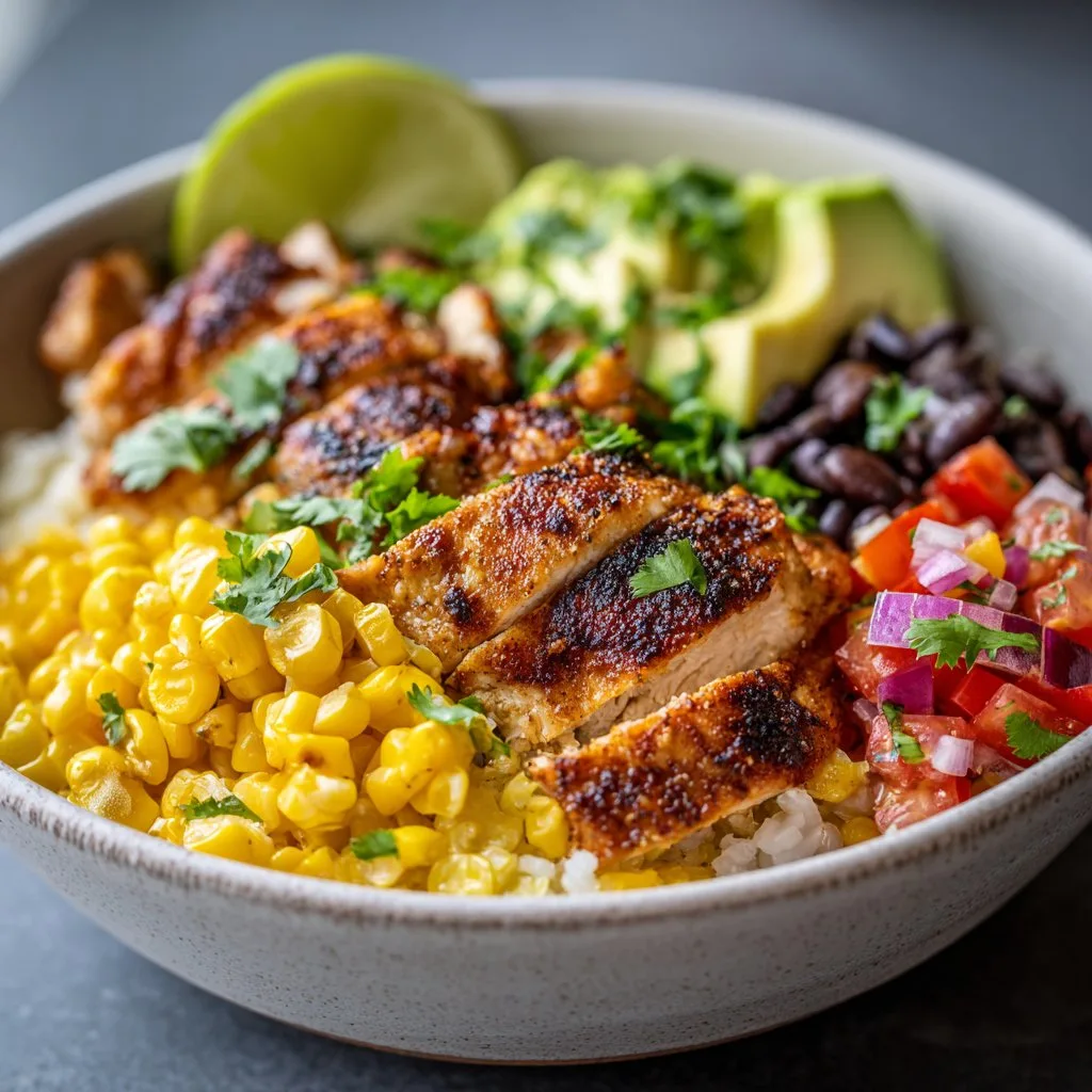 Street Corn Chicken Bowl Recipe
