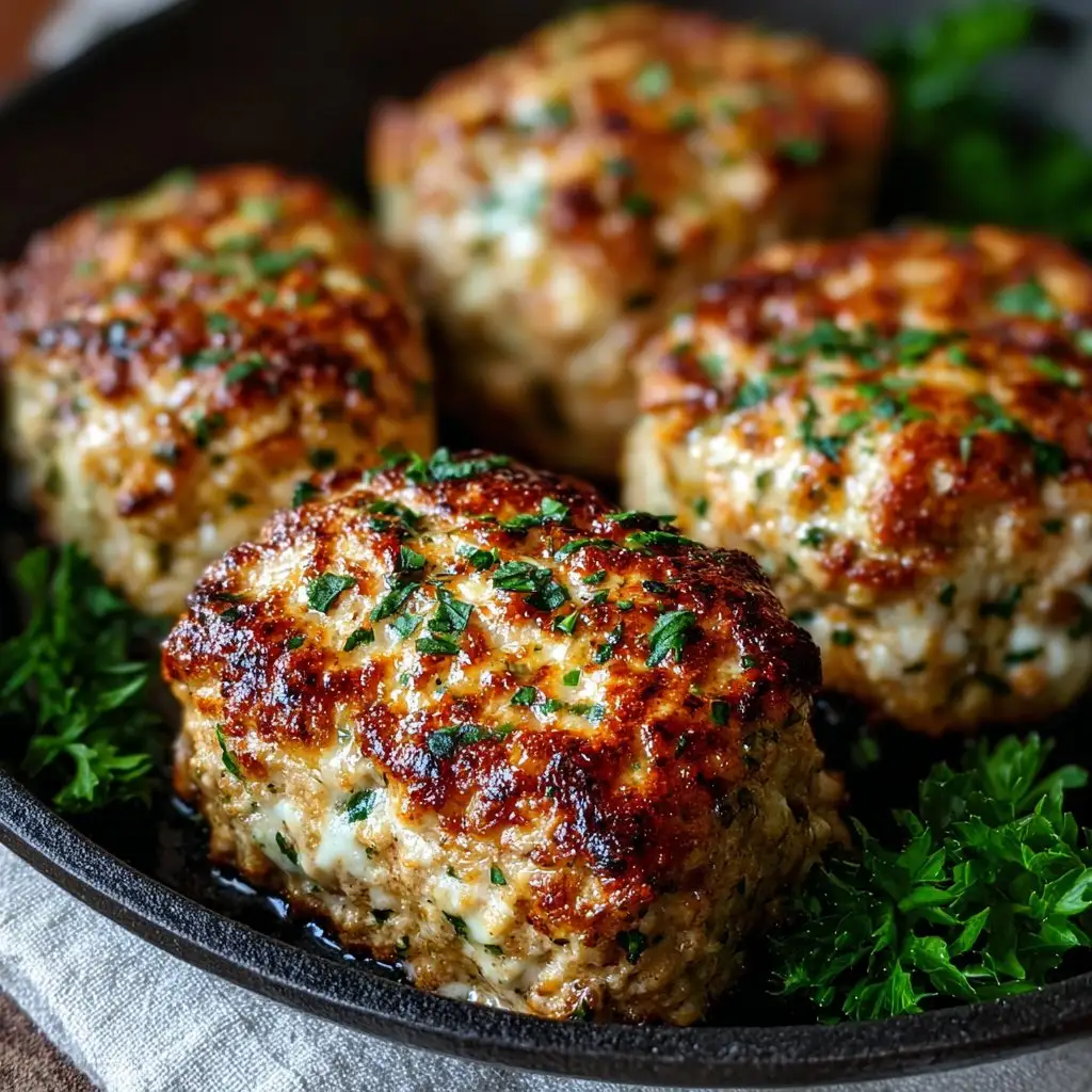 The Easiest Garlic Parmesan Chicken Meatloaves 2 The Easiest Garlic Parmesan Chicken Meatloaves