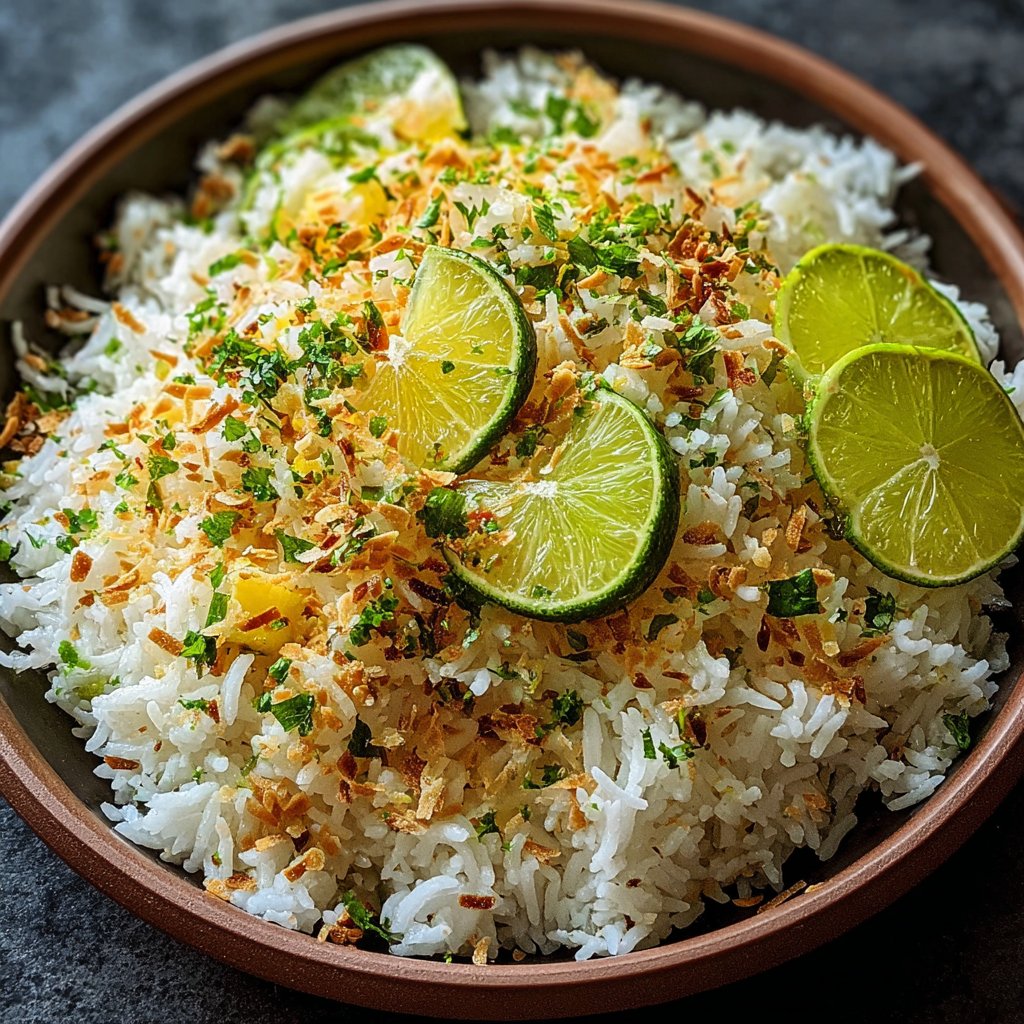 Tropical Zesty Lime & Coconut Rice