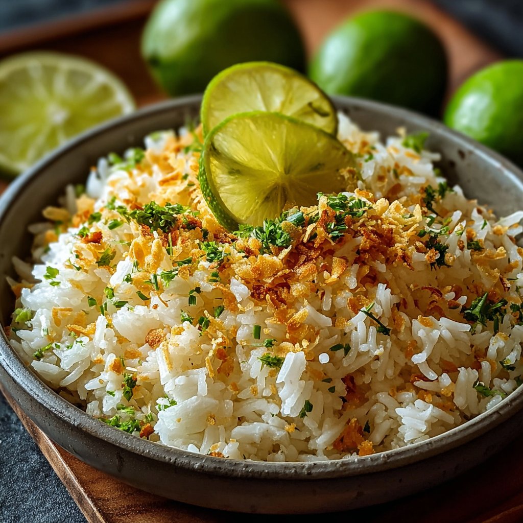 Tropical Zesty Lime & Coconut Rice