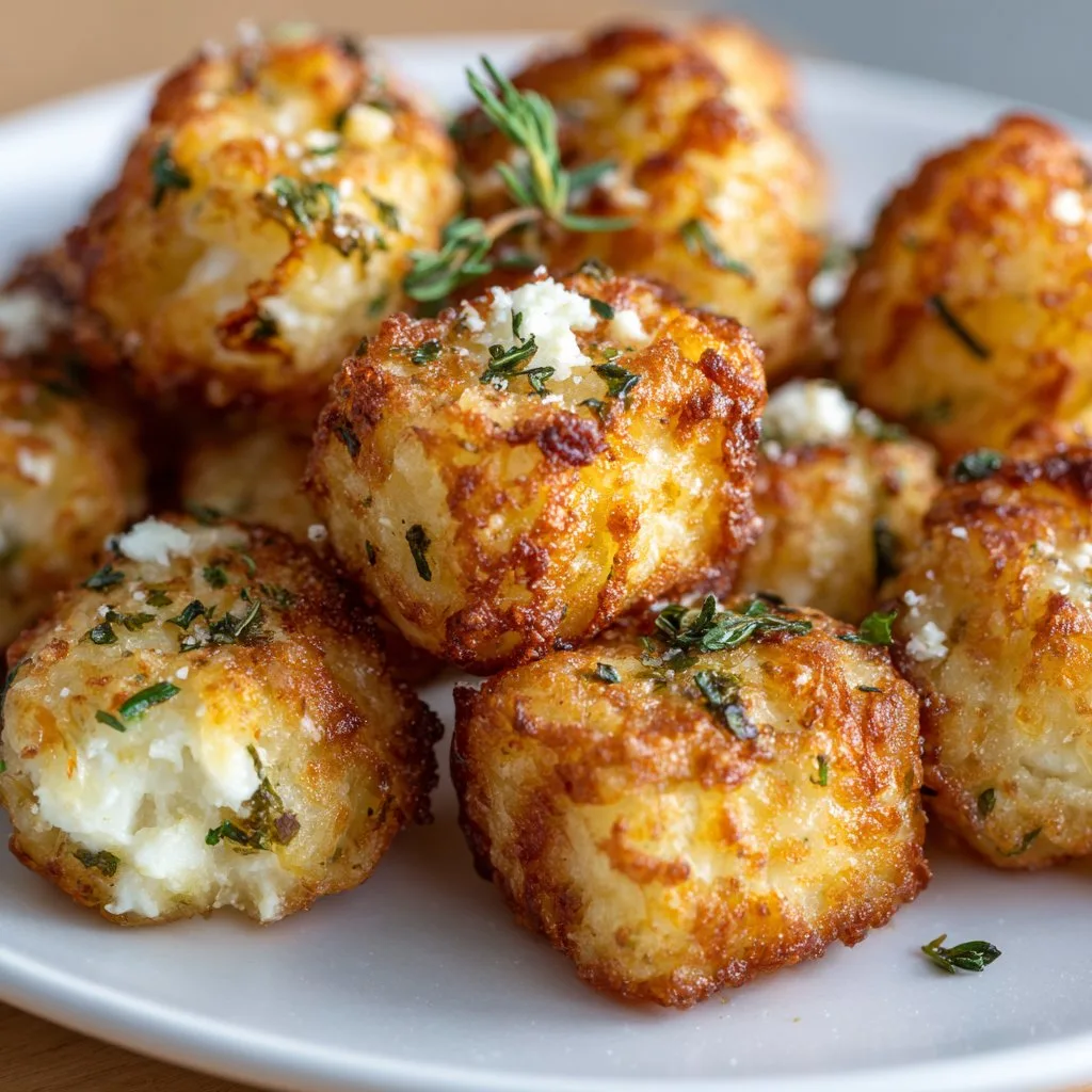 Two Ingredient Cottage Cheese Tots
