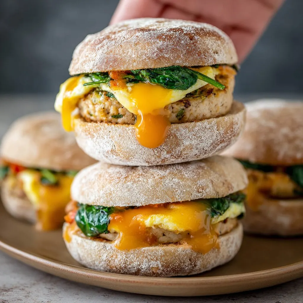 Veggie And Turkey Meal Prep Breakfast Sandwiches 2 Veggie And Turkey Meal Prep Breakfast Sandwiches