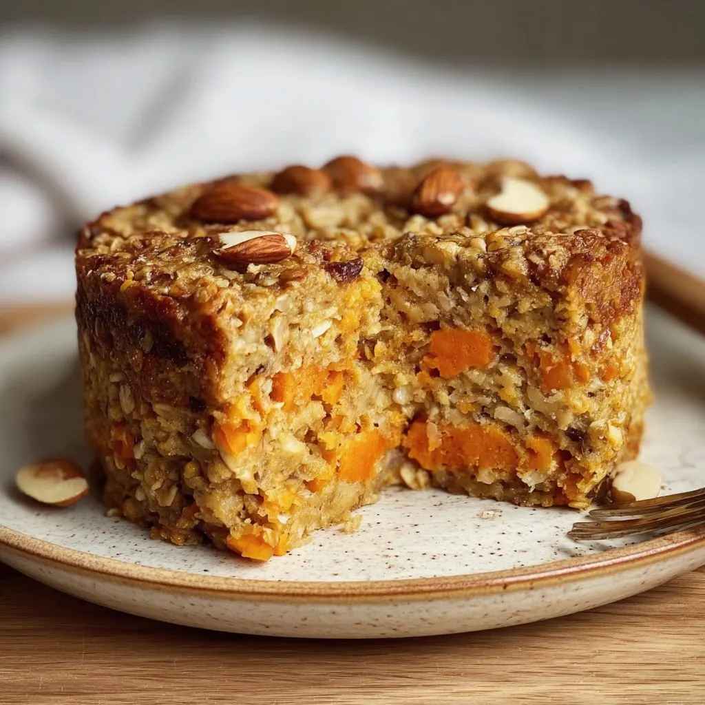 Apple Carrot and Oat Breakfast Bake