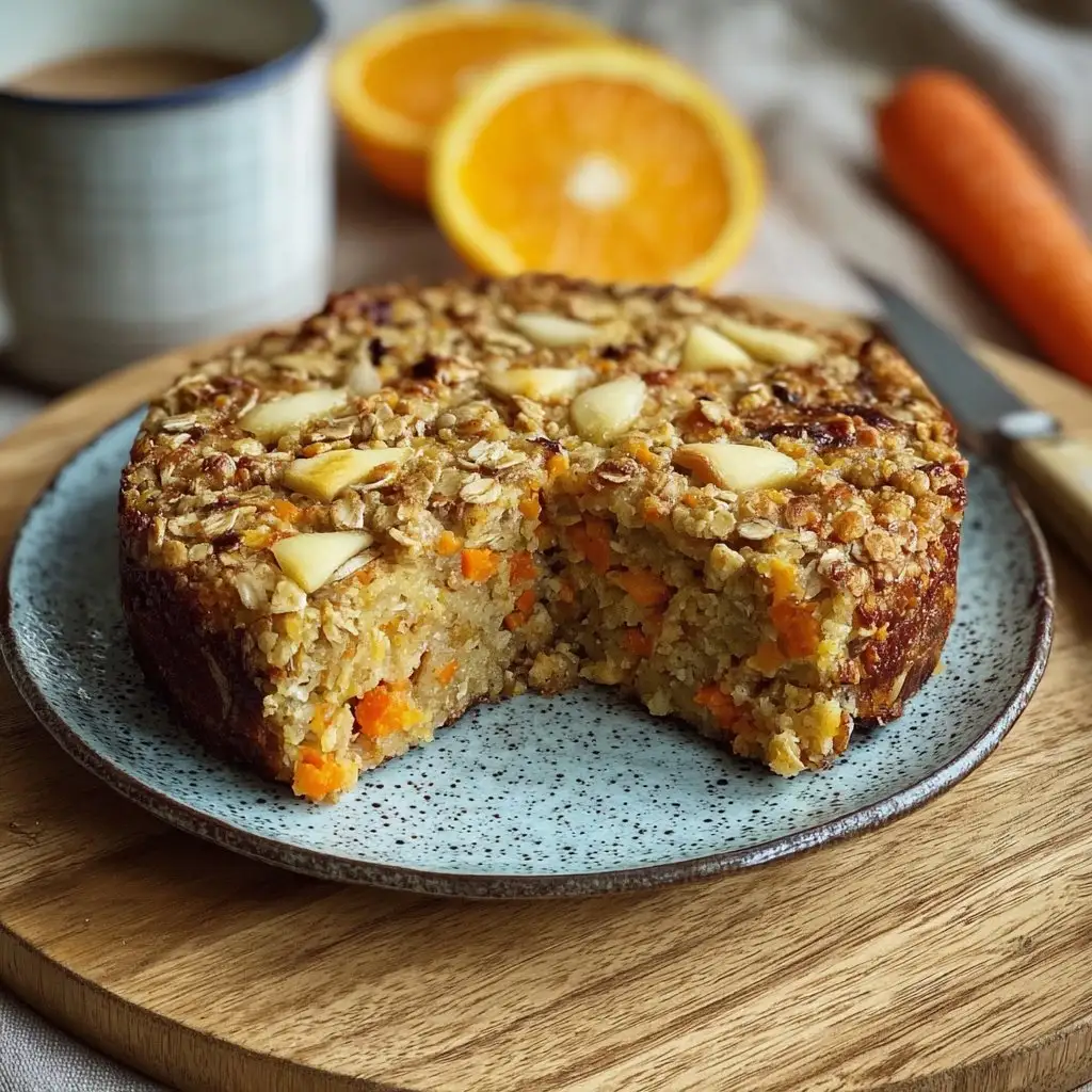 Apple  Carrot and Oat Breakfast Bake